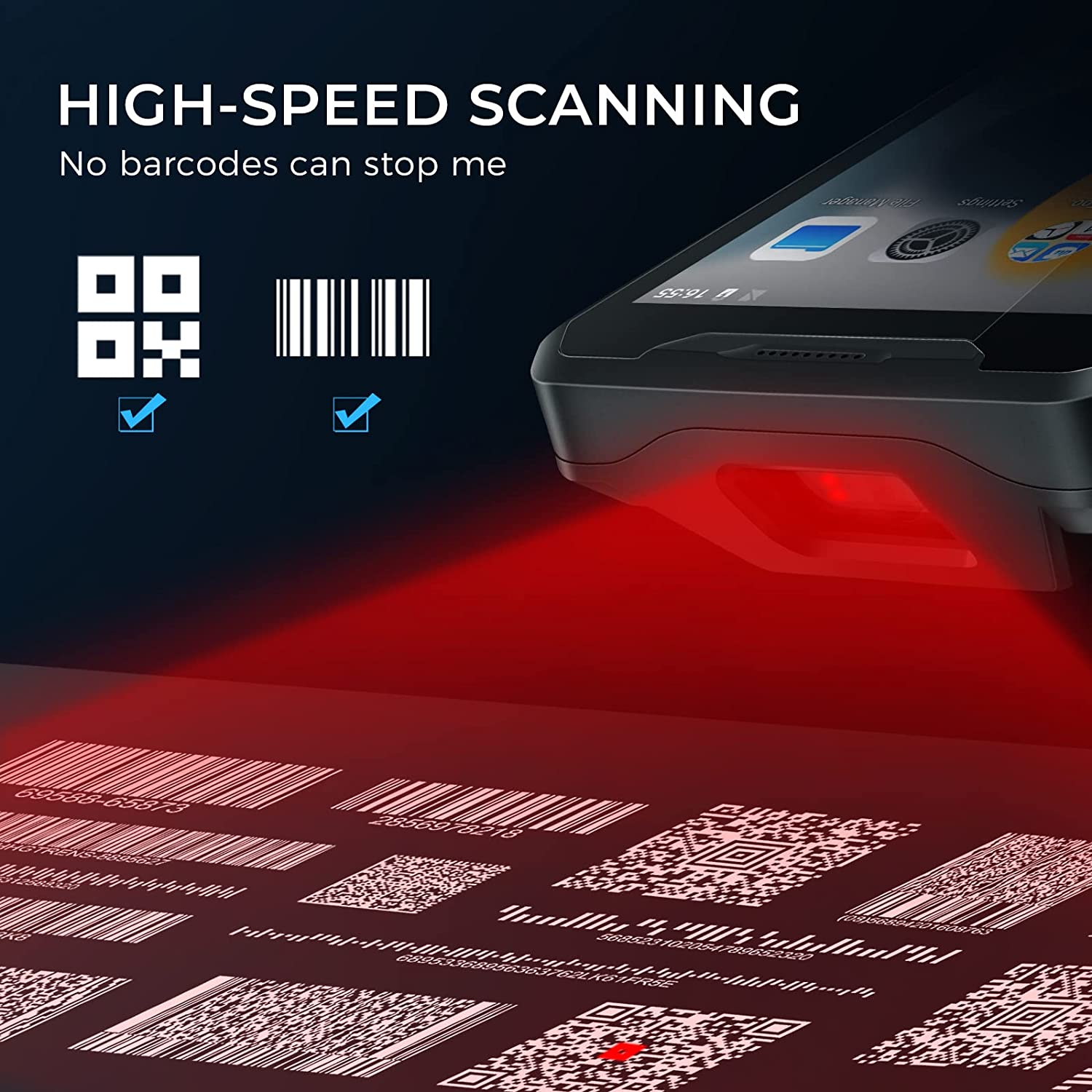 Barcode Scanner 2D - Android 9 4G Ruggedized Wireless Handheld