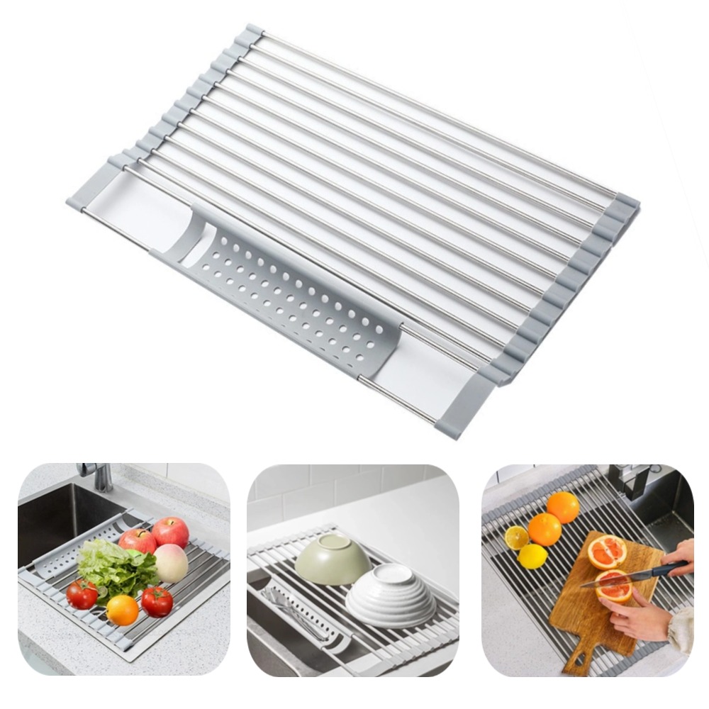 Server Rack Shelf - Kitchen Foldable Sink Plate Storage Bowl