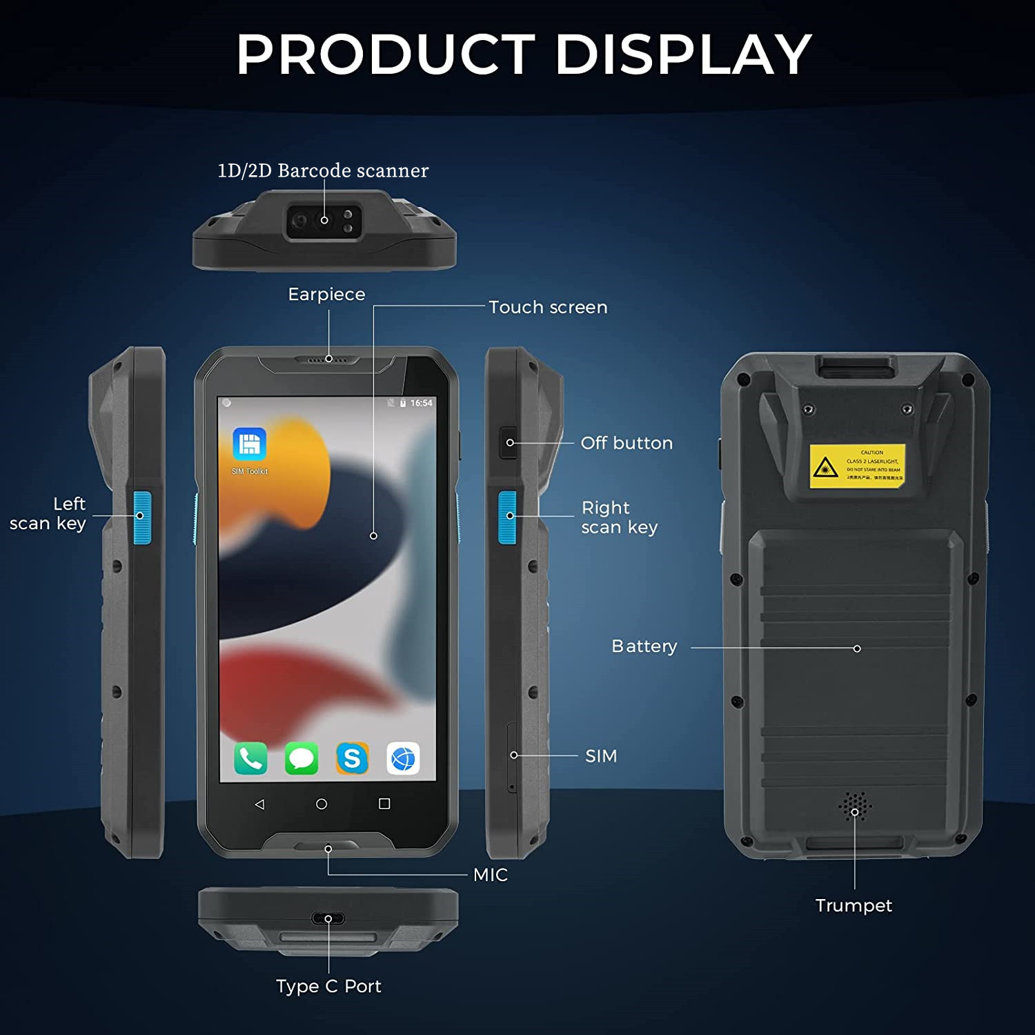Android 9 4G Ruggedized Wirele - đánh giá và giá Barcode Scanner 2D