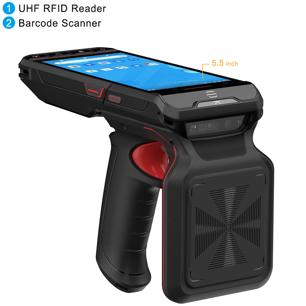 5.5-inch Android PDA UHF RFID  - đánh giá và giá Barcode Scanner 2D