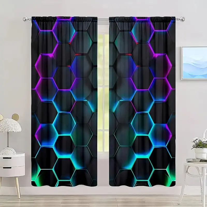 2pcs Hexagon Tech Curtains wit - đánh giá và giá Tech Office Youtube