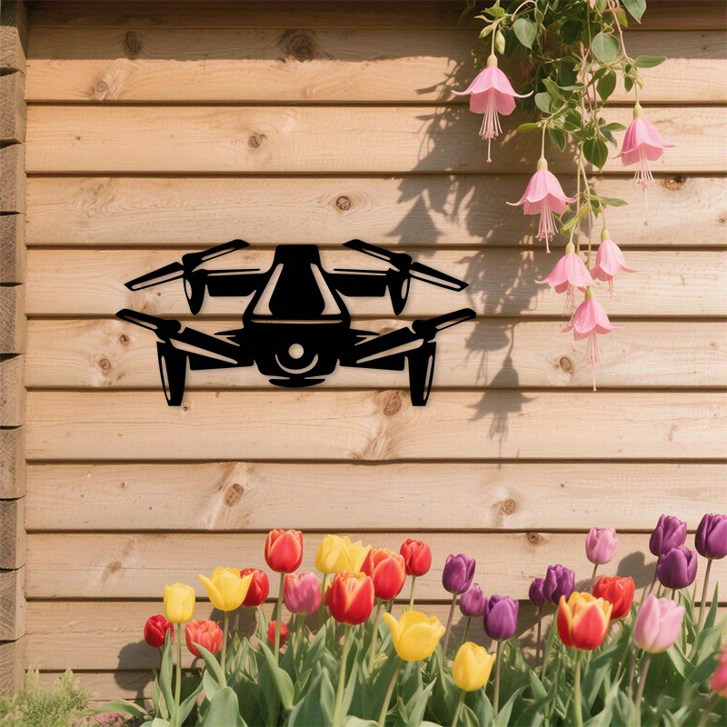Drone Silhouette Metal Wall Ar - đánh giá và giá Office Tech Decor