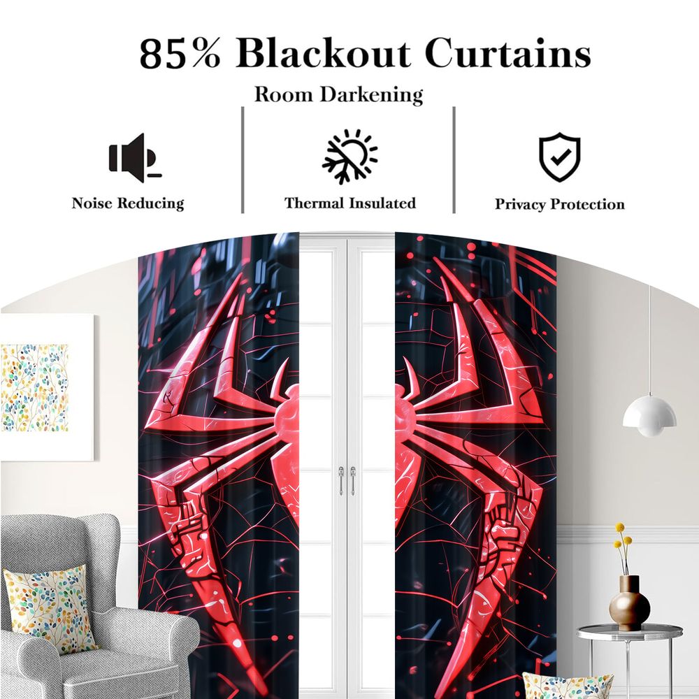 Spider Print Curtains Futurist - đánh giá và giá Tech Office Youtube