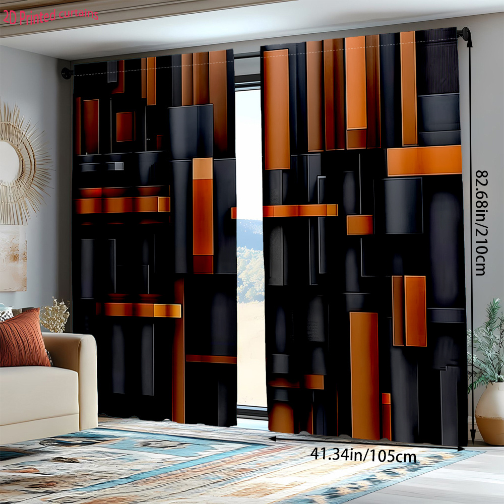 2pcs Abstract Geometric Curtai - đánh giá và giá Tech Office Youtube