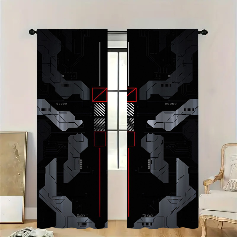 2pcs Mecha Tech Curtains with  - đánh giá và giá Tech Office Youtube