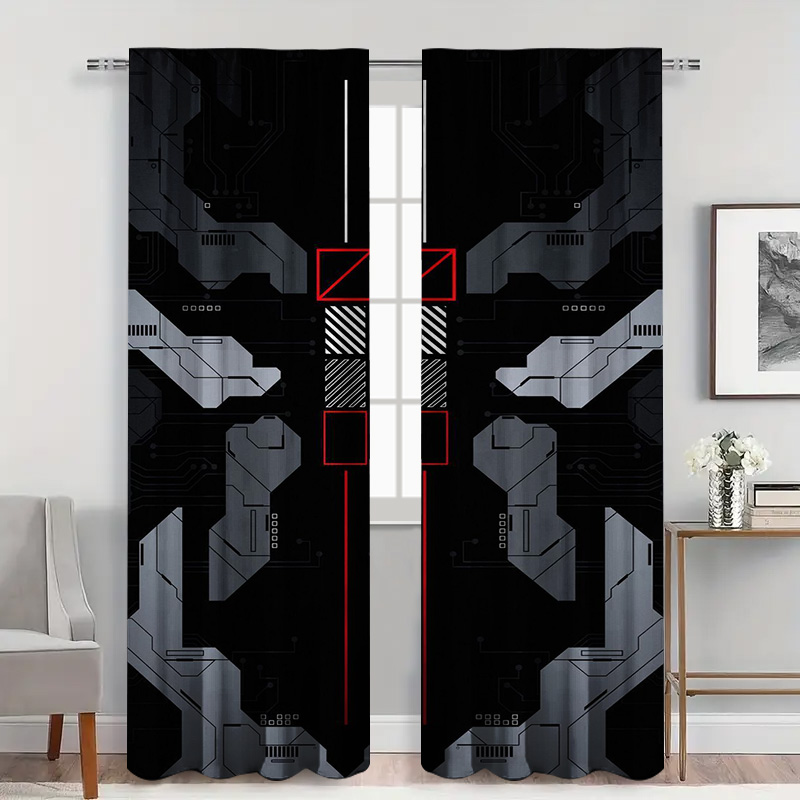 2pcs Mecha Tech Curtains with  - đánh giá và giá Tech Office Youtube