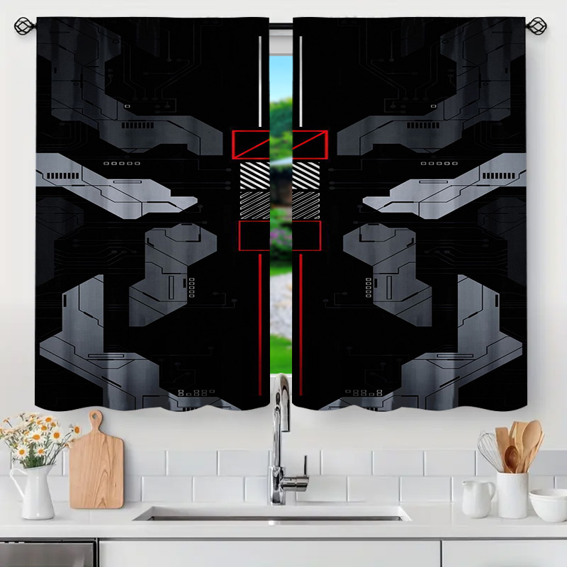 2pcs Mecha Tech Curtains with  - đánh giá và giá Tech Office Youtube