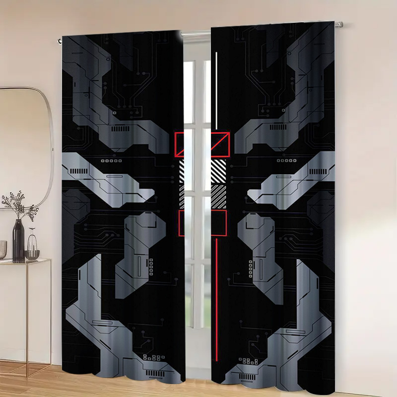 2pcs Mecha Tech Curtains with  - đánh giá và giá Tech Office Youtube