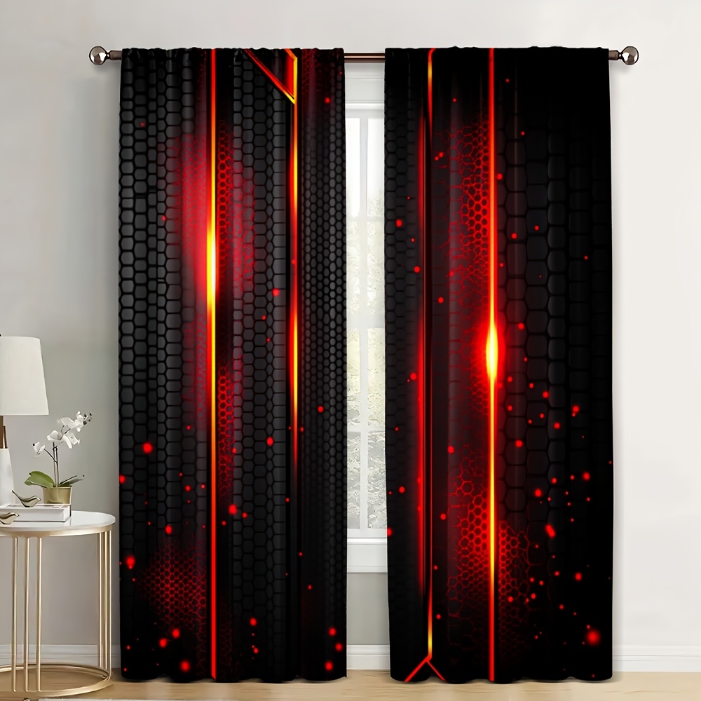 2pcs Lava Curtains Black Red C - đánh giá và giá Tech Office Youtube