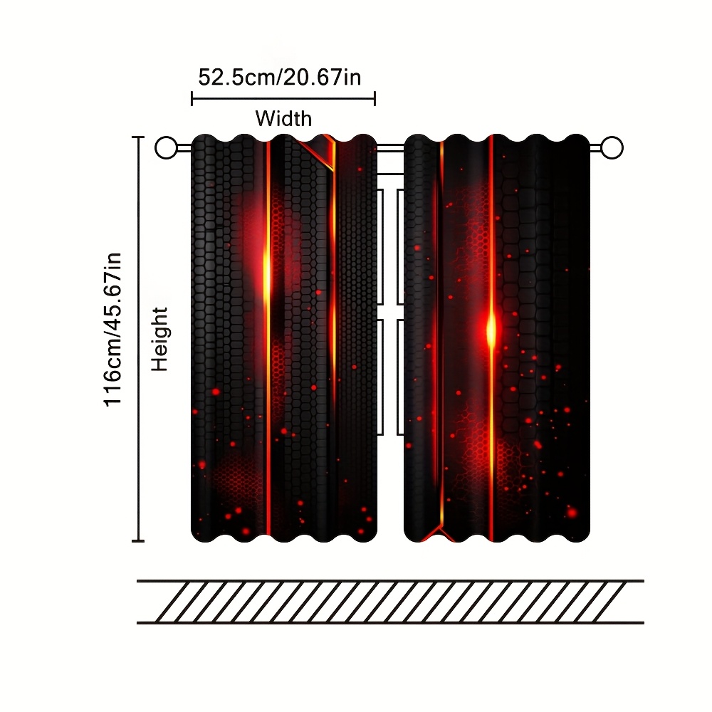 2pcs Lava Curtains Black Red C - đánh giá và giá Tech Office Youtube