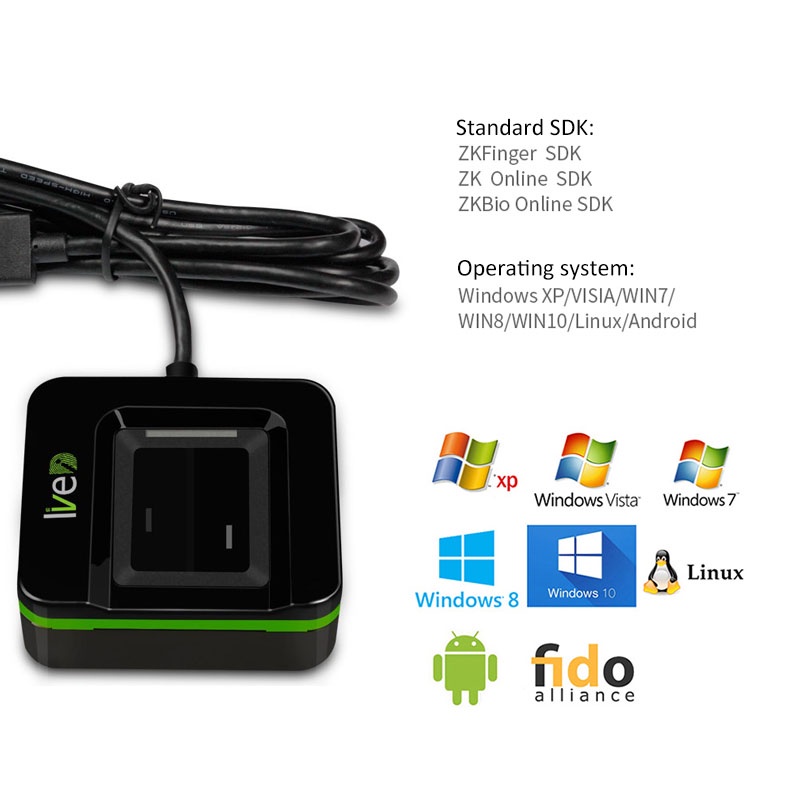 20R Quang Học Quét Vân Tay Đầu - đánh giá và giá Fingerprint Reader Usb