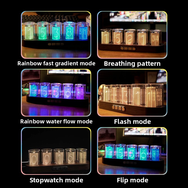 LED Nixie Tube Clock RGB Gamin - đánh giá và giá Tech Office Youtube