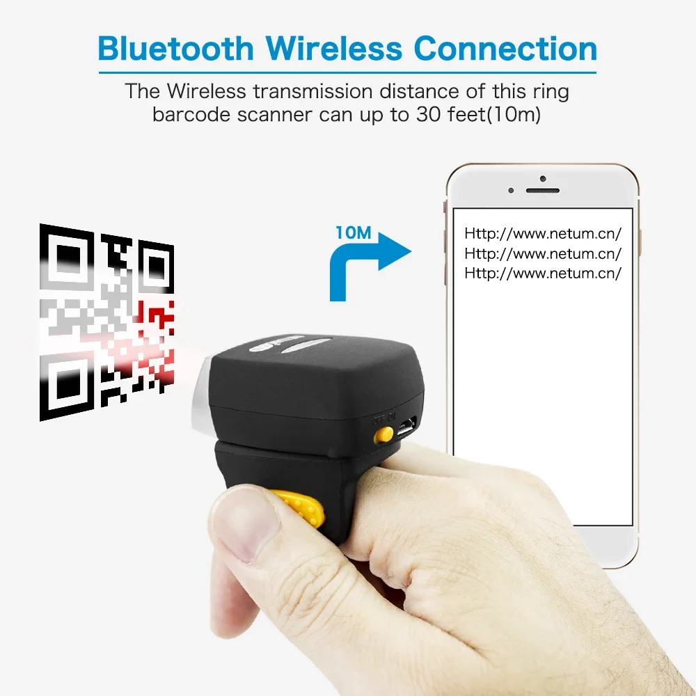 NEW Netum Mini Finger Ring Bar - đánh giá và giá Barcode Scanner 2D
