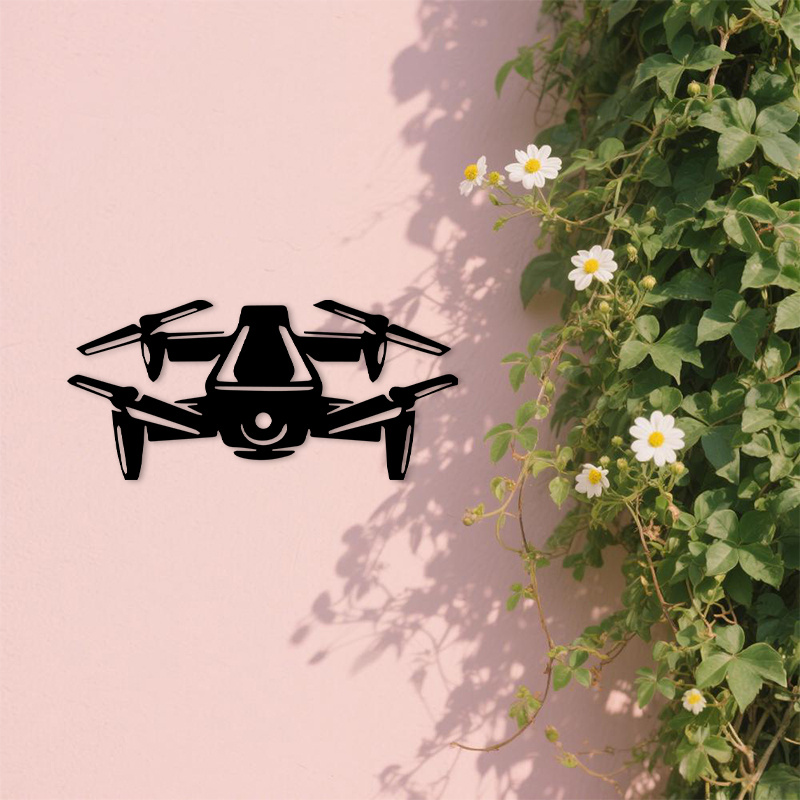 2D Flat Drone Silhouette Metal - đánh giá và giá Office Tech Decor