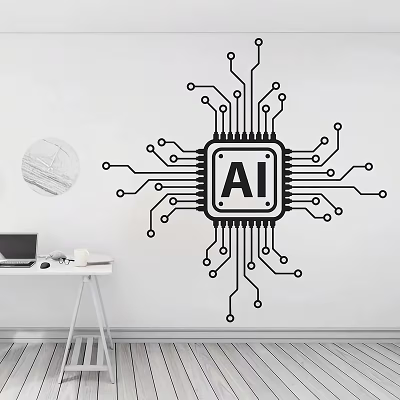 AI Technology Circuit Board Vi - đánh giá và giá Office Tech Decor